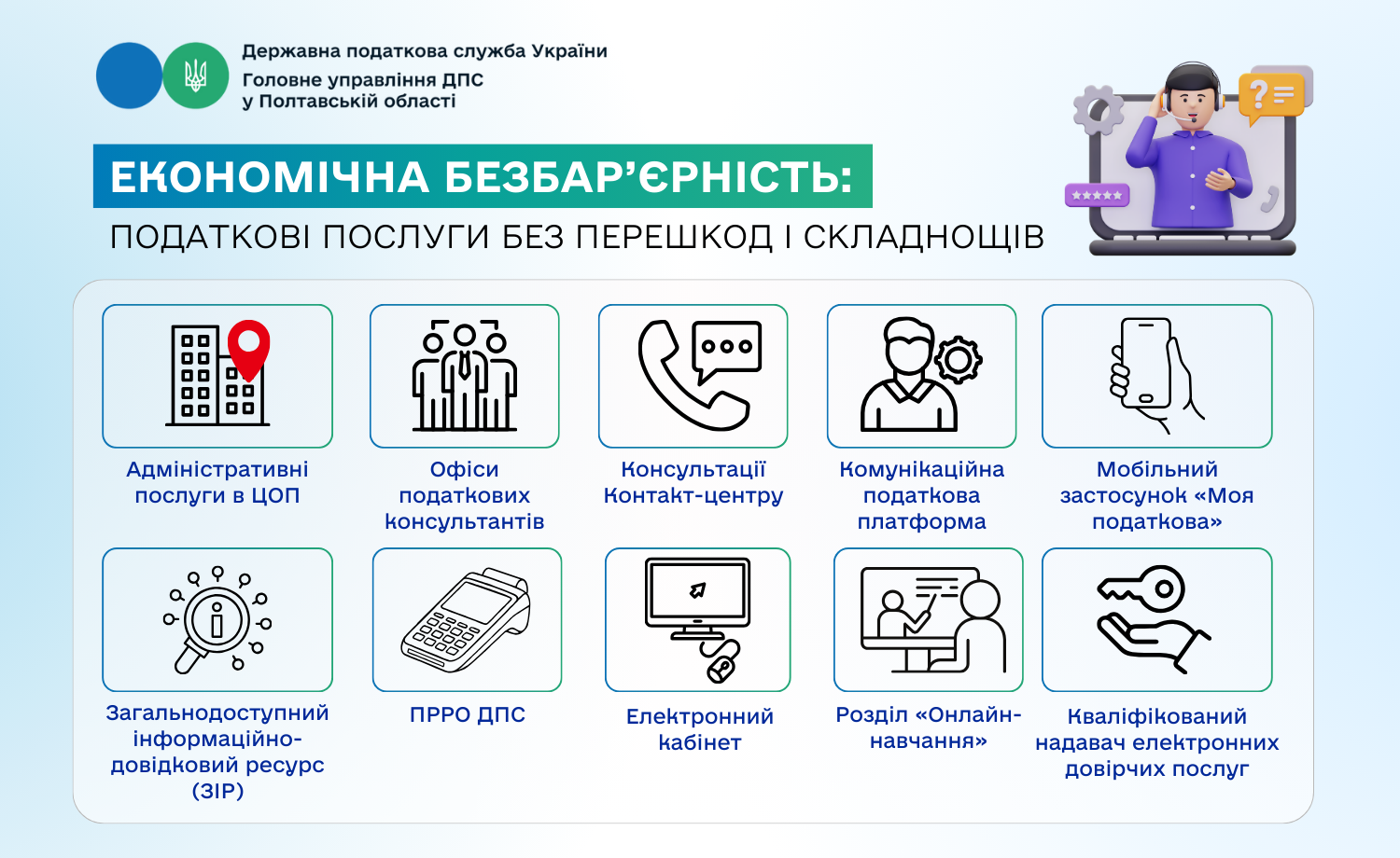 Економічна безбар’єрність: податкові послуги без перешкод і складнощів